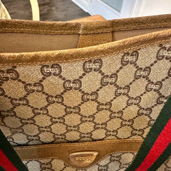 Gucci GG plus PVC/Leather tote bag COA - Picture 8 of 16